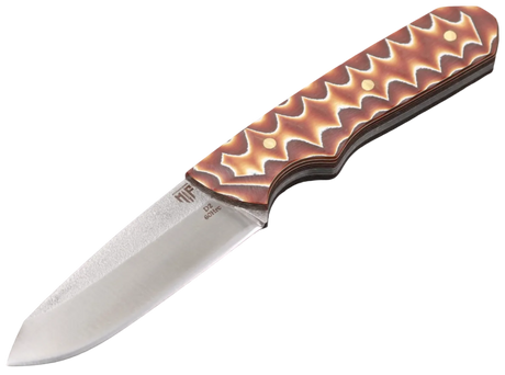 Messerfieber Lund mit D2-Klinge und Griffvariante Brown Pattern