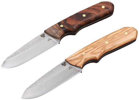 Messerfieber Lund mit D2-Klinge in Walnussholz- und Olivenholz-Ausführung