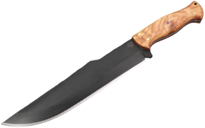 Messerfieber Skogr mit schwarzer 80CrV2-Klinge und Olivenholzgriff