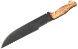 Messerfieber Skogr Olivenholz mit 240 mm langer schwarzer Klinge