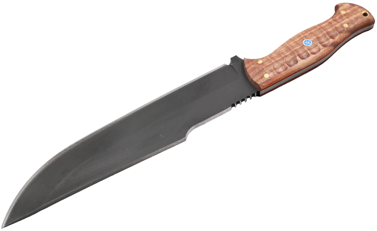 Messerfieber Skogr Walnussholz mit 240 mm langer schwarzer Klinge