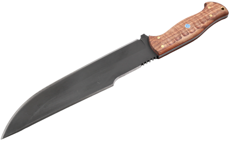 Messerfieber Skogr Walnussholz mit 240 mm langer schwarzer Klinge