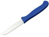 Messerfieber Solinger Zöppken mit blauem Kunststoffgriff in Seitenansicht