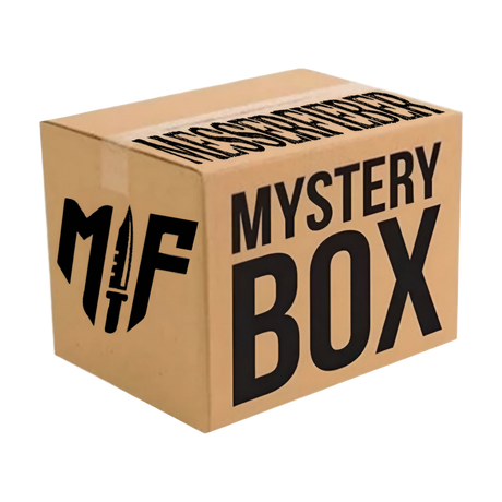 MF Mystery Box 500€ – Exklusive Überraschungsbox mit hochwertigen Messerfieber-Produkten im Wert von mindestens 500€. Perfekt für Sammler, Outdoor-Fans und Messerliebhaber. Jetzt entdecken!