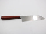 Freigestellte Draufsicht des Wood Craft Santoku Küchenmessers