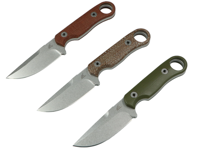 SCHATTENGRAD Kamm Dawn Braun, Grau und Grün mit Micarta- und G10-Griffen