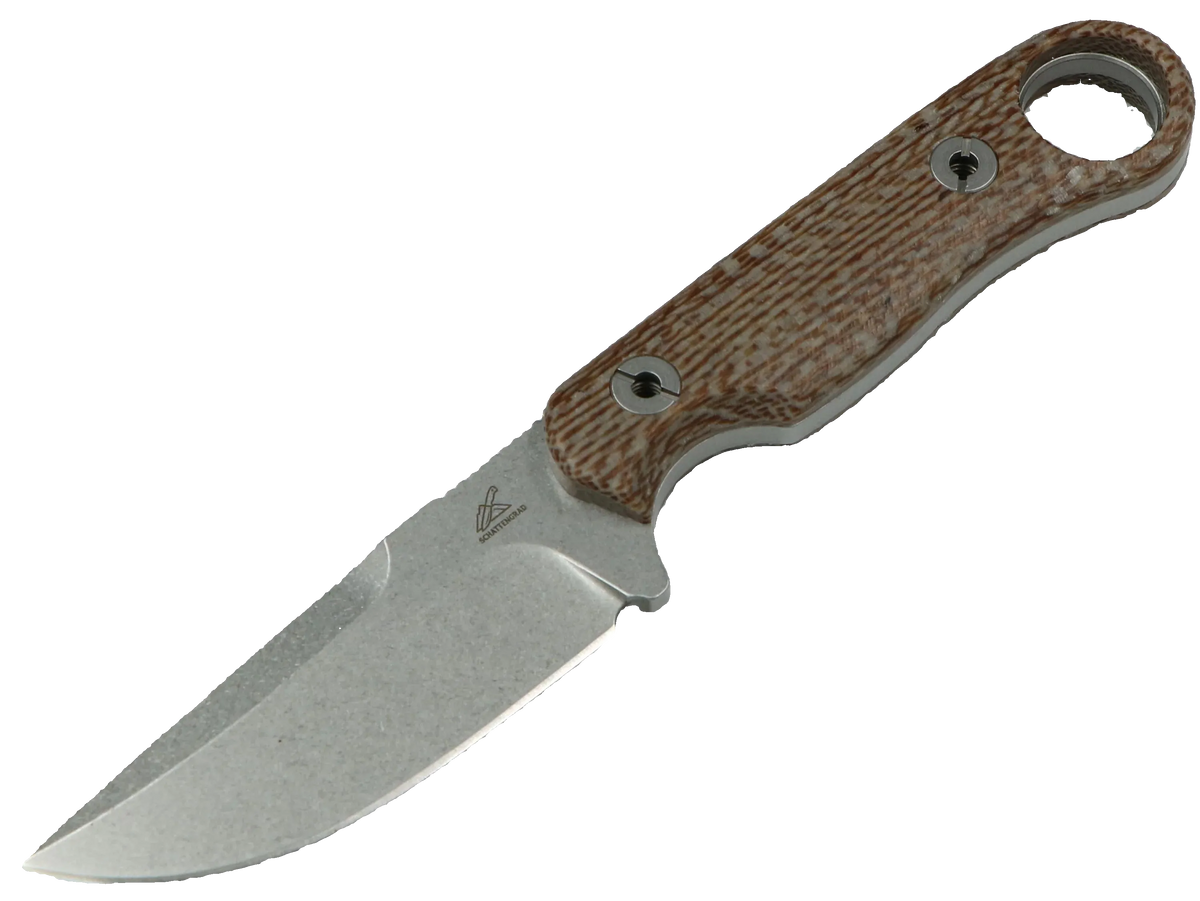 SCHATTENGRAD Kamm Dawn Grau mit Micarta-Griff