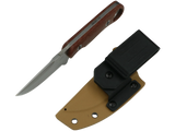 SCHATTENGRAD Kamm Dawn Braun mit Micarta-Griff und Kydexscheide
