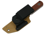 SCHATTENGRAD Nival Glacier Braun mit Micarta-Griff mit Kydexscheide und schwarzem Gürtelclip