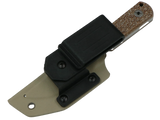 SCHATTENGRAD Nival Glacier Grau mit Micarta-Griff mit Kydexscheide und schwarzem Gürtelclip
