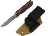SCHATTENGRAD Nival Glacier Braun mit Micarta-Griff mit Kydexscheide und schwarzem Gürtelclip