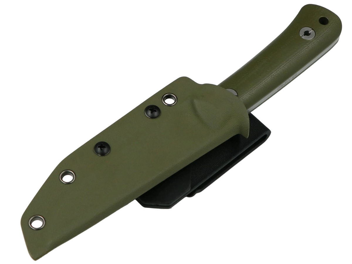SCHATTENGRAD Talus Stone Grün mit G10-Griff und Kydexscheide