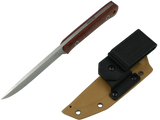 SCHATTENGRAD Talus Stone Braun mit Micarta-Griff und Kydexscheide