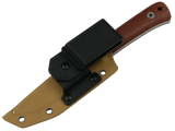 SCHATTENGRAD Talus Stone Braun mit Micarta-Griff und Kydexscheide