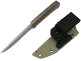 SCHATTENGRAD Talus Stone Grau mit Micarta-Griff und Kydexscheide